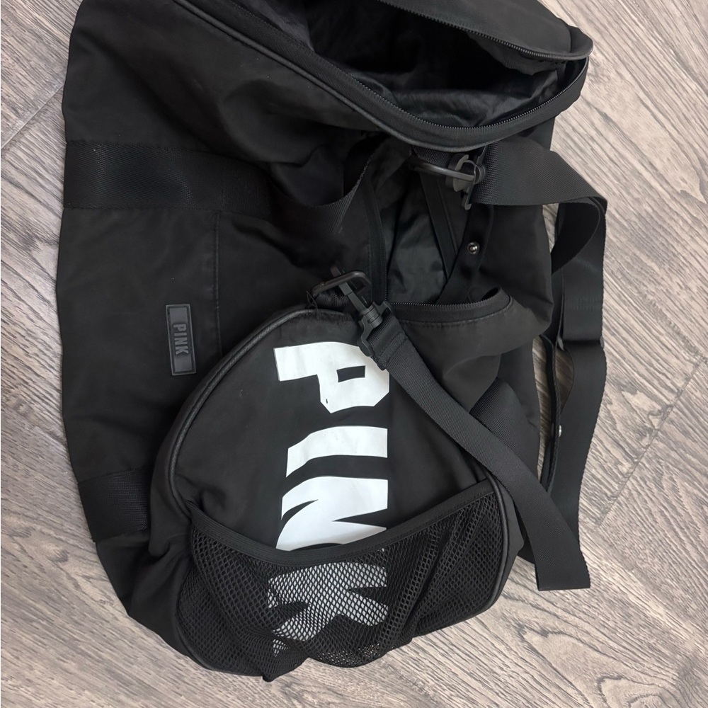 PINK Victoria's Secret Black Travel Bag